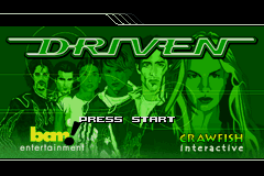 Driven title screen for GameBoy Advance